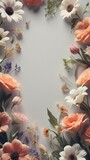 Floral background for product