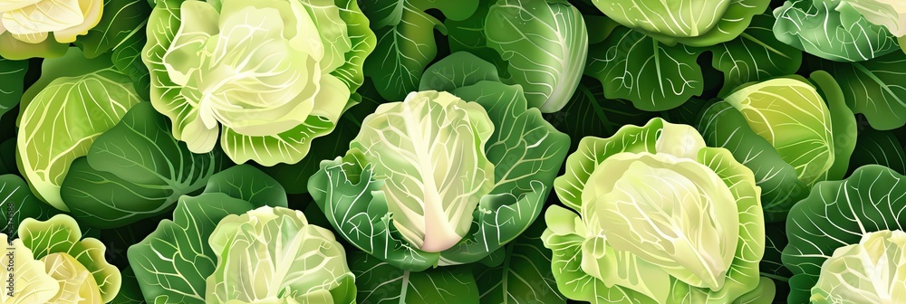 Fototapeta premium cute cabbage background