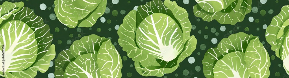 Fototapeta premium cute cabbage background