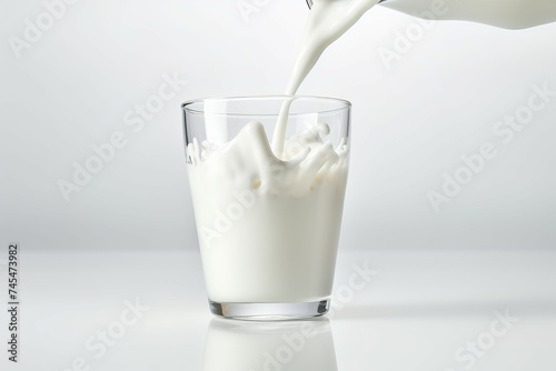 Milk splash background. Flow drop. Generate Ai