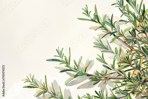 Botanical Rosemary Depiction