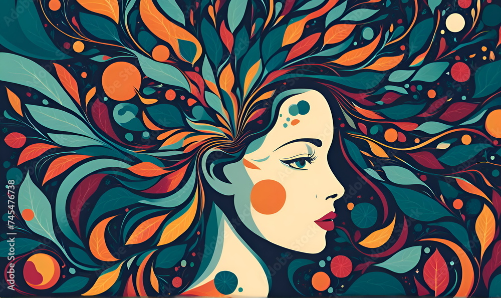 Abstract concept art of mental health problems Abstract concept art of mental health problems