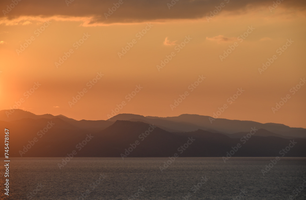 view of the mountains and sunset of the Mediterranean Sea in Cyprus 3
