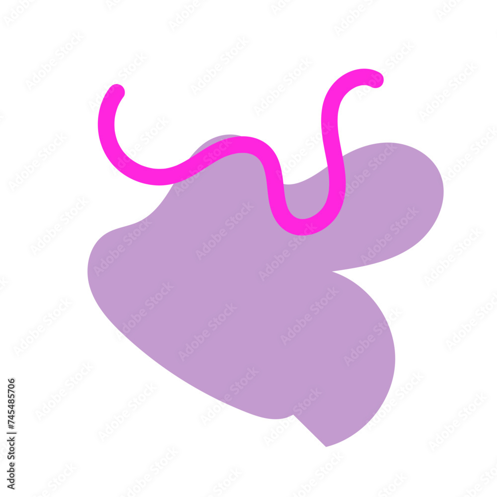 Fototapeta premium Abstract shapes vector decor