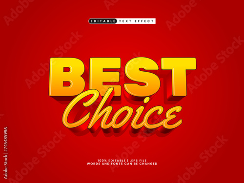 best choice editable text effect