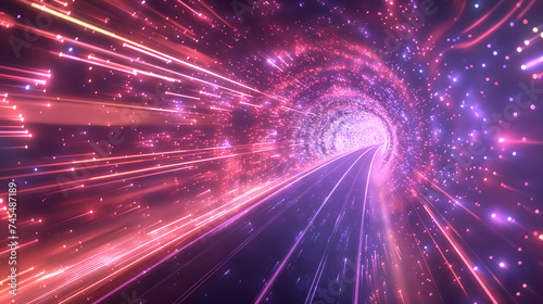 Hyperspeed Travel Through a Cosmic Light Tunnel