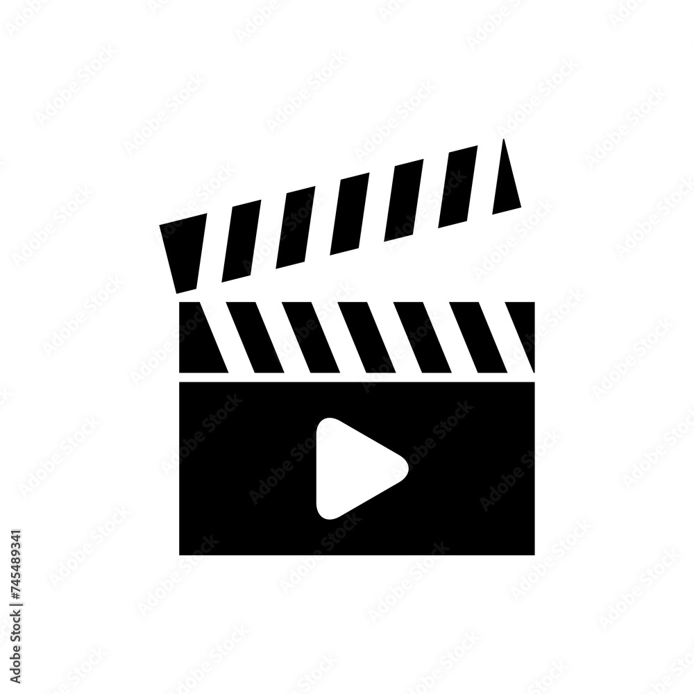 cinema flapper icon. simple flat trendy style vector illustration on white background..eps