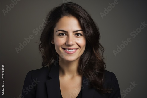 Portrait of a beautiful young business woman smiling at the camera.