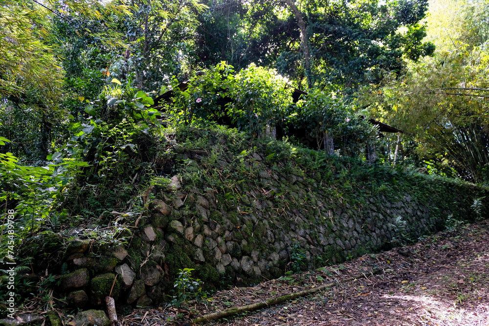 Historical WW2 military bunker building in the jungle of Sokeh's Rock in Pohnpei, Federated States of Micronesia Historical WW2 military bunker building in the jungle of Sokeh's Rock in Pohnpei, Federated States of Micronesia