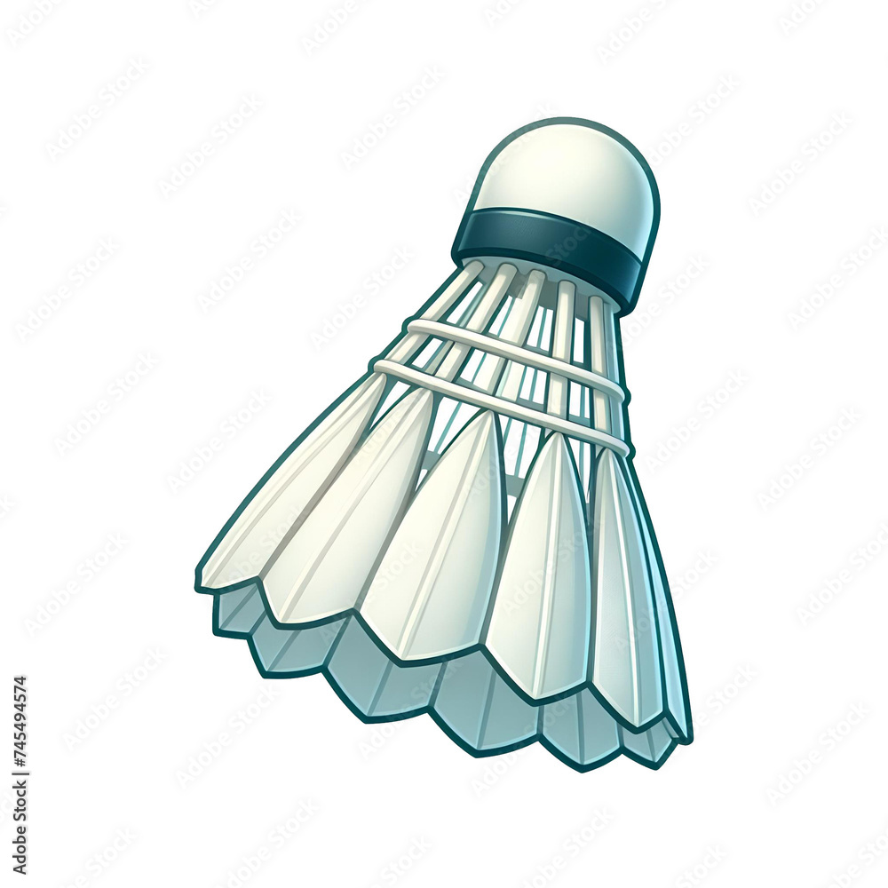 badminton shuttlecock isolated