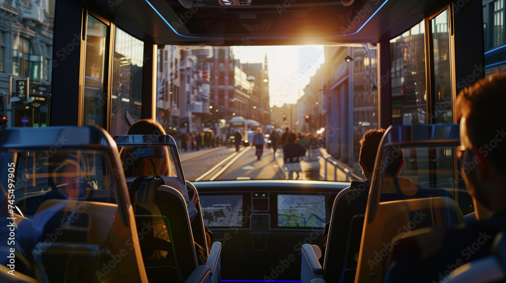 Obraz premium self driving bus