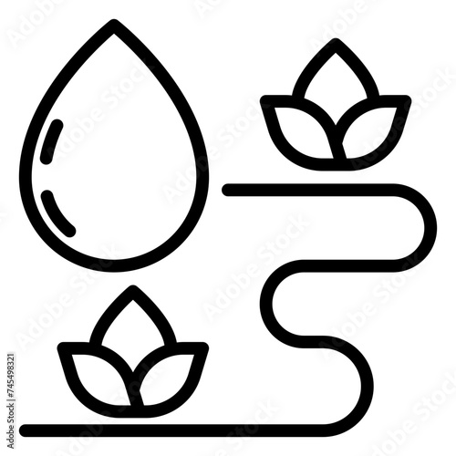 Irrigation icon, line icon style