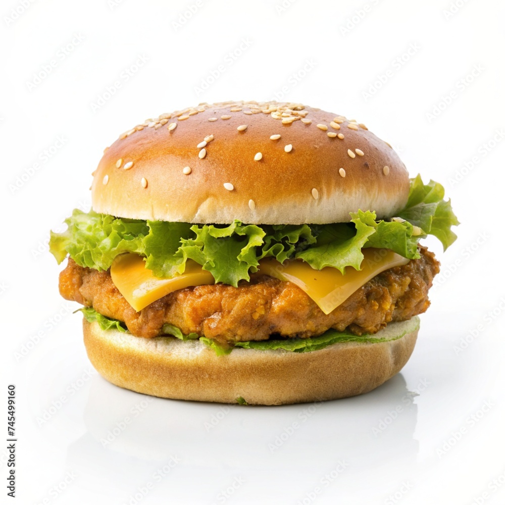 hamburger isolated on a white background hamburger isolated on a white background
