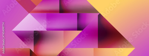 Captivating vector abstraction. Triangles interlock in mesmerizing dance, crafting dynamic geometric backdrop. Fusion of shapes and angles creates artful symphony of modern design