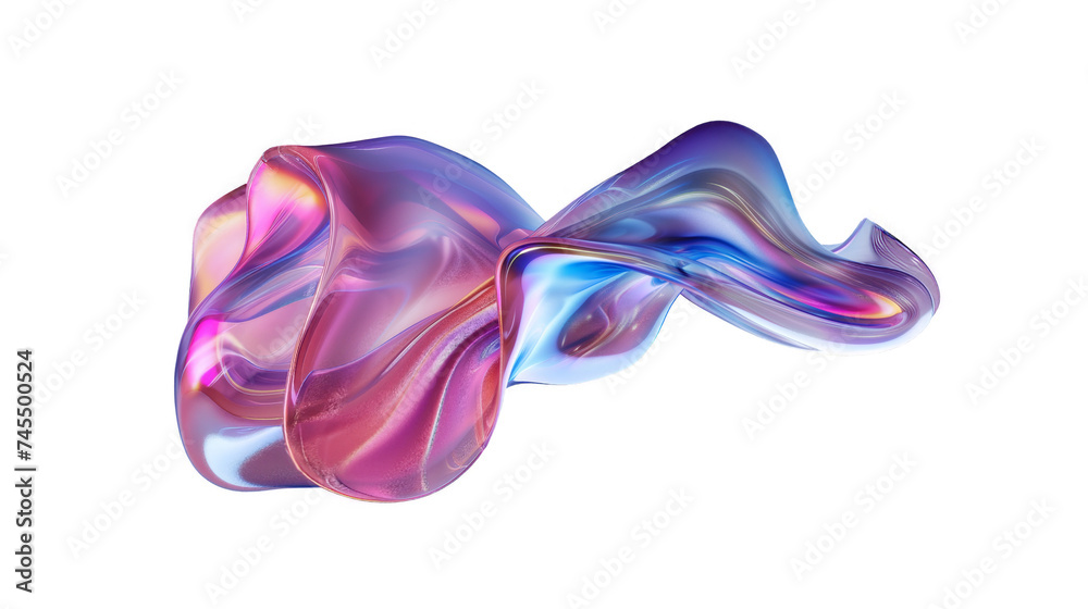 Colorful Abstract Swirl Design vividly colored abstract swirl with smooth waves. Generative AI. Generative  AI 