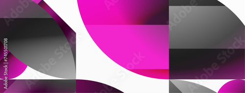 Geometric minimalism with triangles and circles. Blend of basic shapes creating serene, visually pleasing compositions. Wallpaper, banner, background, landing page, wall art, invitation, prints