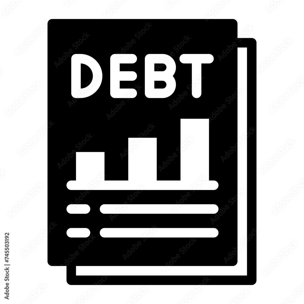 Debt finance icon Debt finance icon