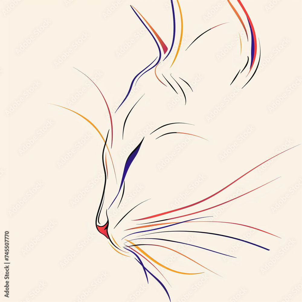 © 송언 김 - 미니멀리즘 고양이