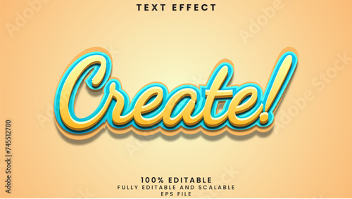 Create editable text effect	
