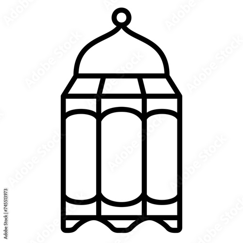 Traditional Arabic lantern icon for Ramadan celebrations