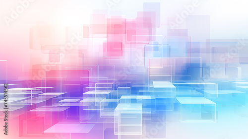 illustration abstract background with squares_5