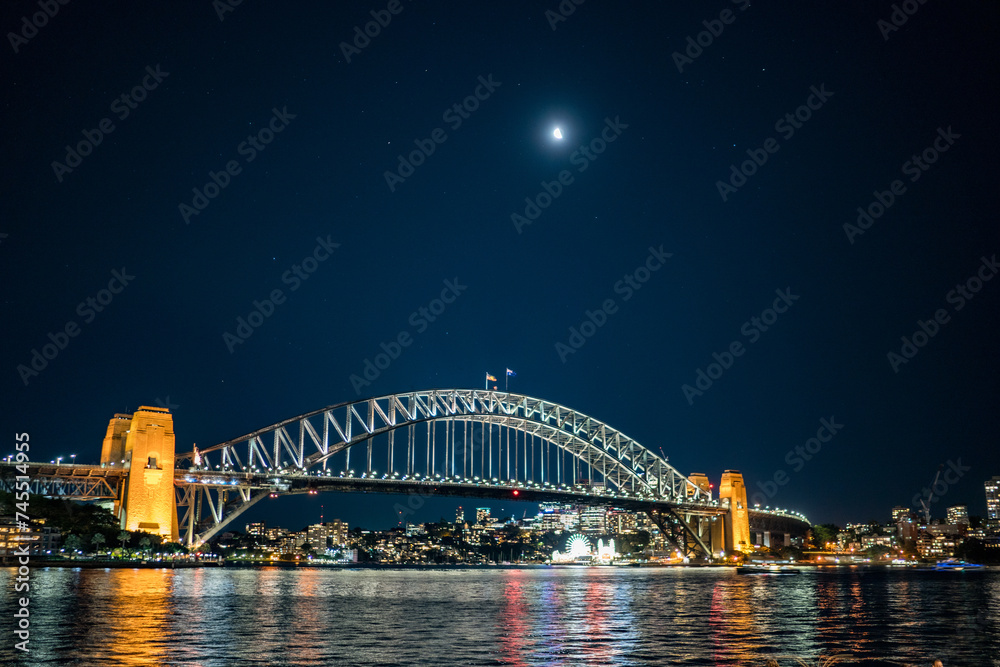 ハーバーブリッジの月夜