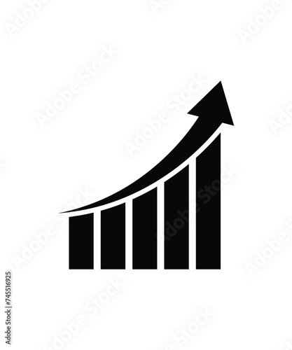 chart icon, vector best flat icon.