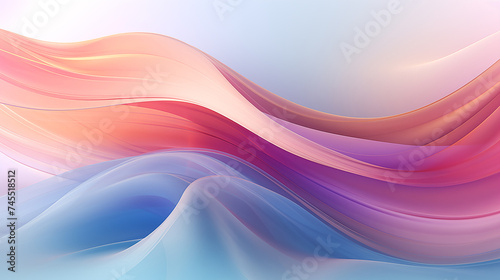 illustration abstract colorful background with waves_9
