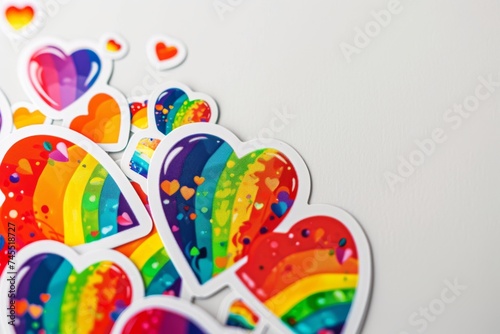 LGBTQ Sticker endearment sticker design. Rainbow eroticism motive sage diversity Flag illustration. Colored lgbt parade demonstration lgbtq empowerment. Gender speech and rights agenderflux photo