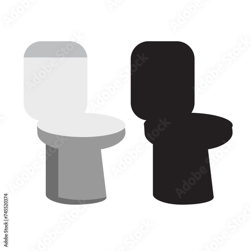 Toilet bowl isolated on white