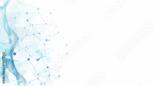 Abstract medical background with life line and minimalism.