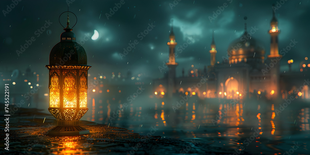Islamic Background design for Ramadan Kareem - obrazy, fototapety, plakaty 