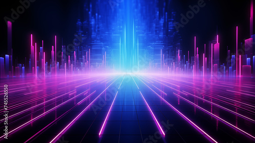 illustration abstract background with lights_25