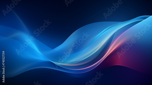 illustration abstract blue wave background_27