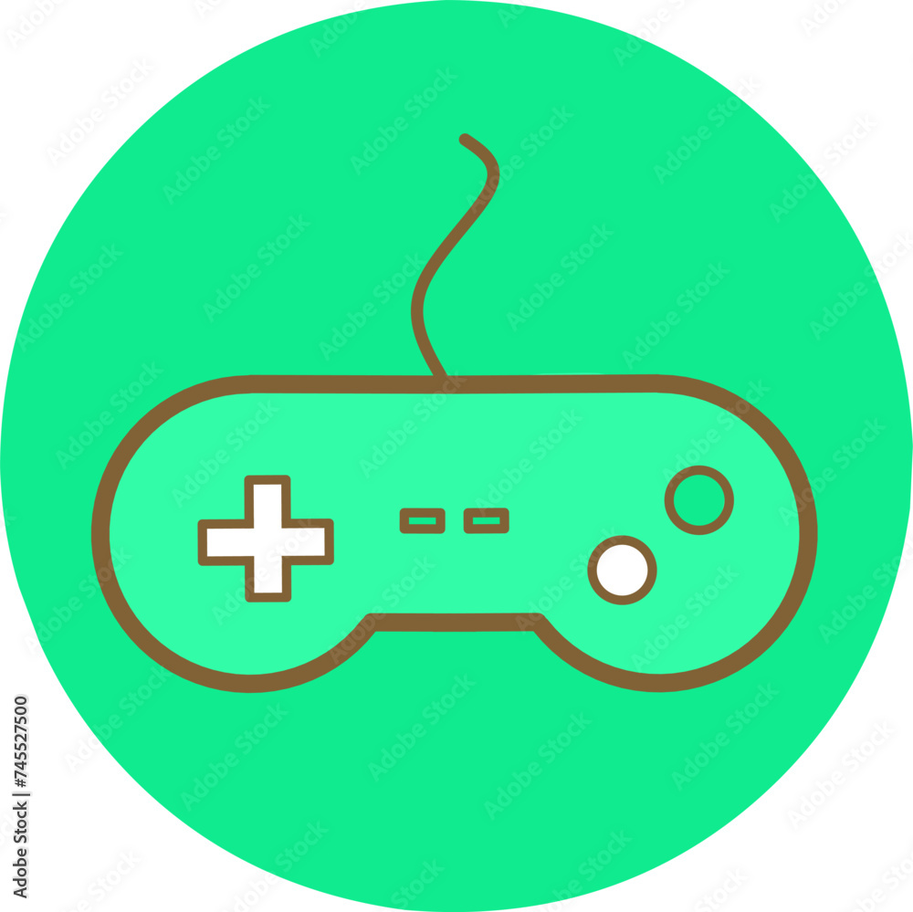 Gaming joystick icon vector. Isolated contour symbol illustration Gaming joystick icon vector. Isolated contour symbol illustration