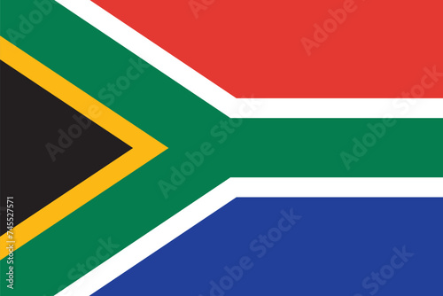 Flag of South Africa, brush stroke background photo