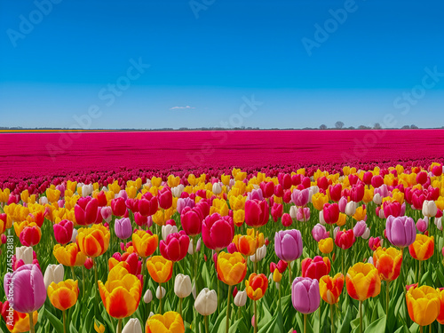 red and yellow tulips