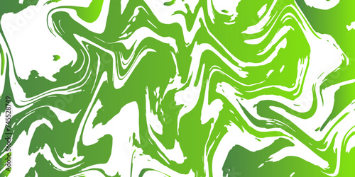 Abstract Green Marble texture background. Green and white mixing oil paint texture. Green Marbleized Stripes With marble ink texture. Splash of paint. Colorful liquid.  