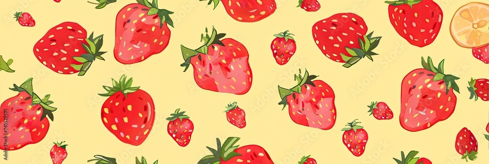 cute strawberry background cute strawberry background
