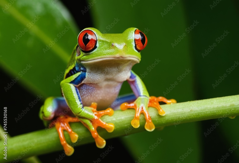 Naklejka premium Red-eyed tree Frog