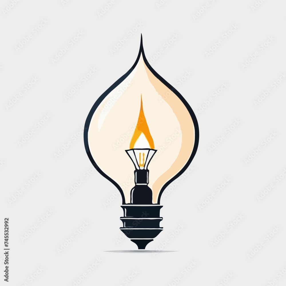 light bulb icon on white
light bulb icon on white