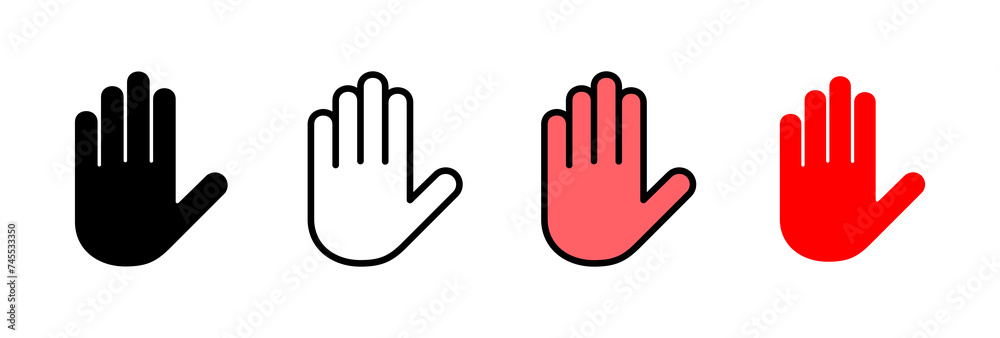 Hand icon vector illustration. hand sign and symbol. hand gesture Hand icon vector illustration. hand sign and symbol. hand gesture