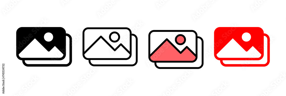 Picture icon vector illustration. photo gallery sign and symbol. image icon Picture icon vector illustration. photo gallery sign and symbol. image icon