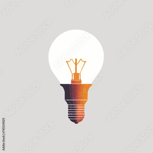 light bulb icon on white
