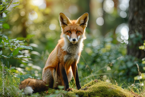 Red fox in the wild