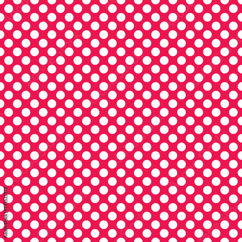 Schilderij op canvas Polka dot seamless repeat pattern