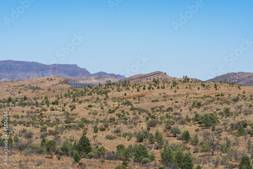 Scenery from the Great Wall of China lookout area of the Flinders Ranges © tristanbnz