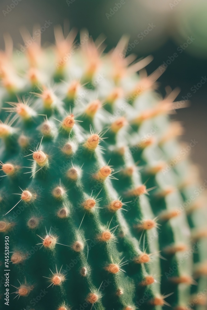 close up of a cactus with many small spikes close up of a cactus with many small spikes