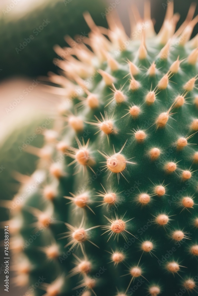 close up of a cactus with many small spikes close up of a cactus with many small spikes
