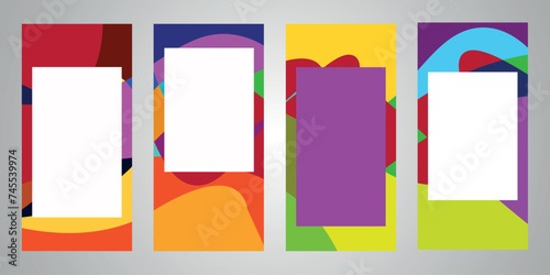 Simple creative colorful abstract cover, for background